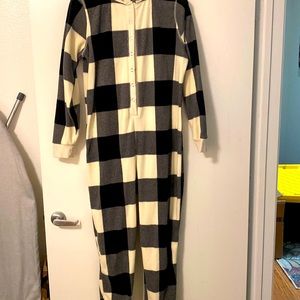 Flannel all in one pajamas